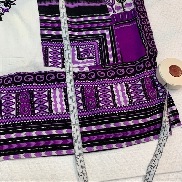 COTTON💜ETHNIC Tunic Women's Boho Swimsuit Coverup Size O/S - Picture 6 of 8